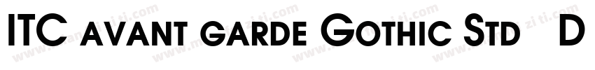 ITC avant garde Gothic Std   Demi字体转换